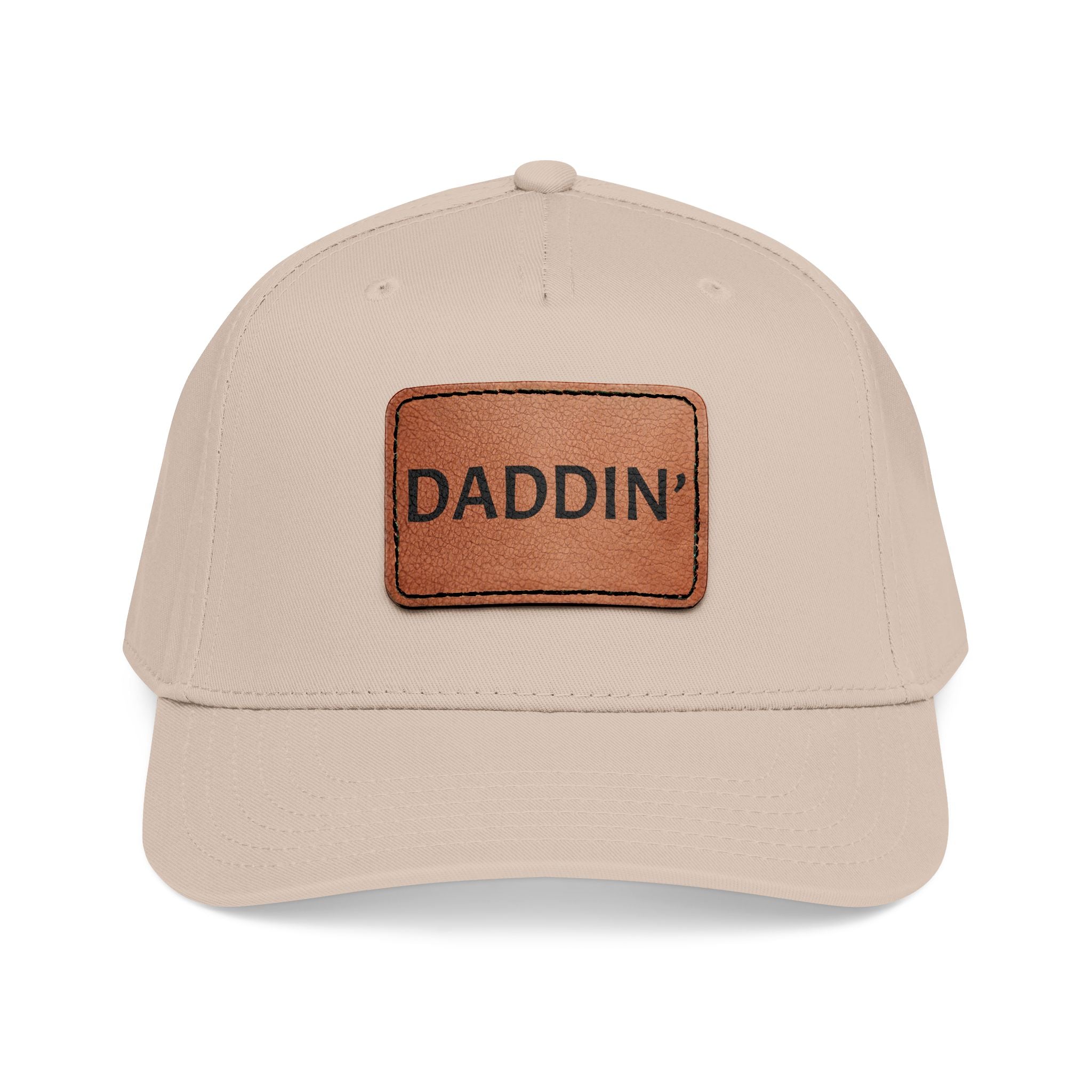 DADDIN’ Baseball Cap with Leather Patch (rectangle)