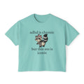 Women's Boxy Tee — "ADHD Is Chronic But This Ass Is Iconic" Graphic