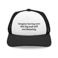 Dog Foam Trucker Hat — "imagine having ears this big and still not listening"