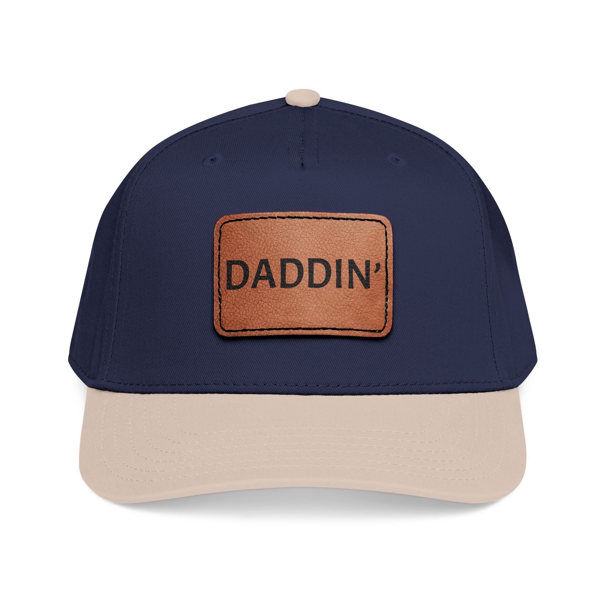 DADDIN’ Baseball Cap with Leather Patch (rectangle)